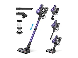 Zoker Vacuum Cordless Vacuum Cleaner, Cordless Vacuum with 80000 RPM High-Speed Brushless Motor - DARK PURPLE