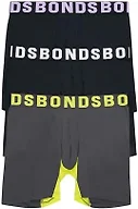 Bonds Men's Underwear Anti-Chafing Boxer Briefs Pack, Chafe Off Men's Boxer Briefs, Viscose/Bamboo Underwear for Men, 3-Pack