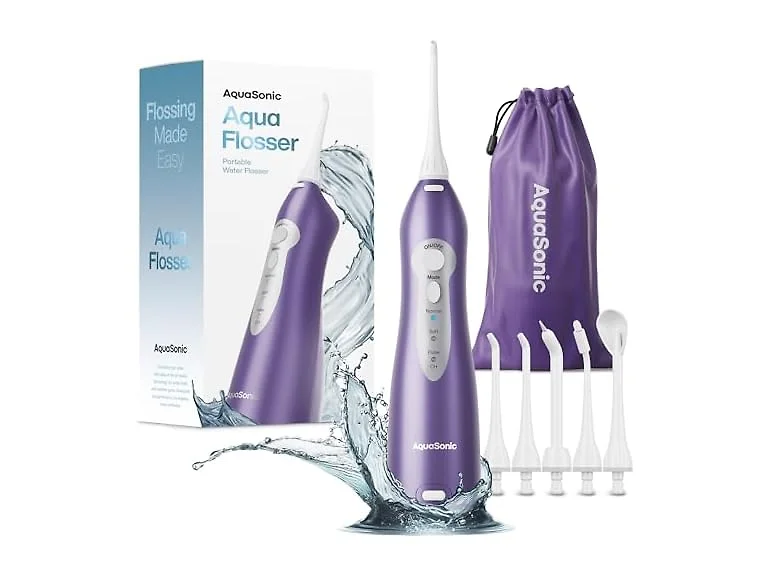 AquaSonic Aqua Water Flosser Purple
