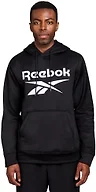 Reebok Hooded Fleece Sweatshirt, Black, XX-Large