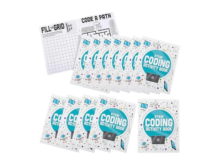 Fun Express STEM Early Coding Activity Books