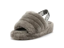 UGG Fluff Yeah Slide Women's Shoes Charcoal