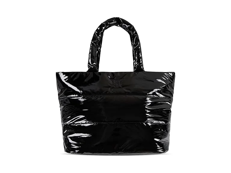 Tote Bag, Metallic Black