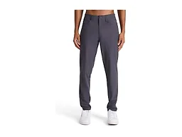 Reebok Men’s 5-Pocket Voyager Oblong Pant, Tapered Slim Fit, Lightweight Poly Double-Knit Fabric, Ebony, 36X30
