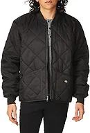 Dickies Men's Big-Tall Diamond Quilted Nylon Jacket, Black, 3XL