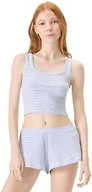 florence by mills Women's Do Not Disturb Ribbed Sleeptank Top, Endless Sky Stripe, Small