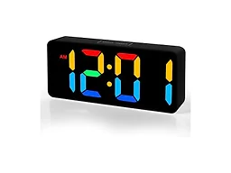 Catrne C0083 RGB Digital Alarm Clock,Black