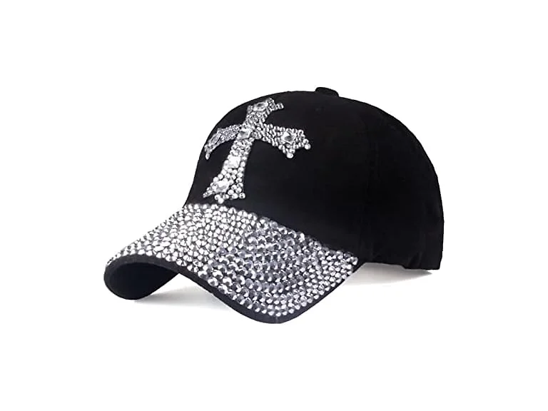 Song Qing Women (OS) Snapback Hat Bling Cross Jean
