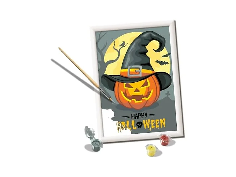 Ravensburger CreArt Happy Halloween Paint by Numbers Kit for Kids
