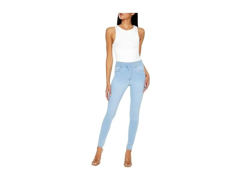 Forever 21 Women (S) Pull-on High-rise Jeans