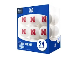 Escalade Sports FWD-ESC-COL-1185 College Team Ping Pong Balls 24-Pack Nebraska Cornhuskers 