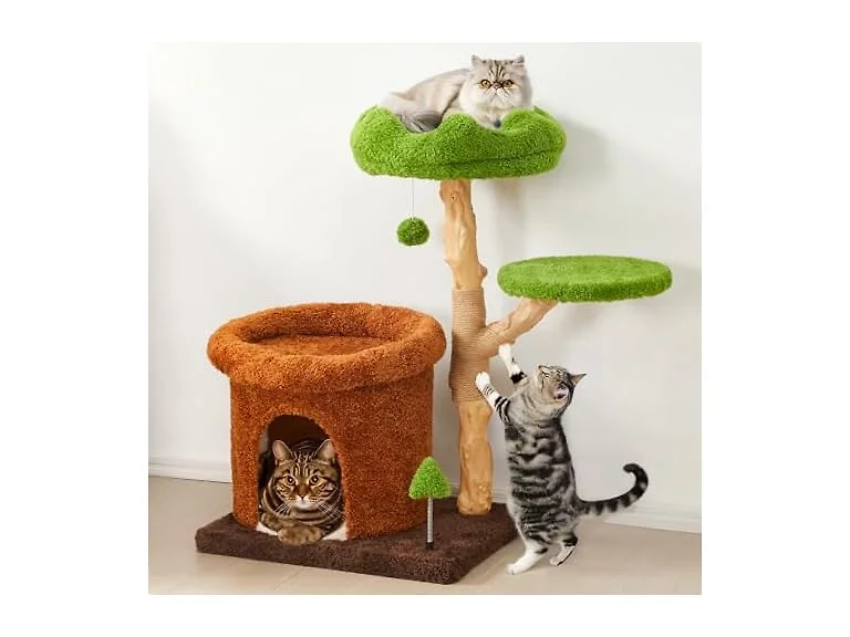 Fansafurn Cute Cat Tree with Scratching Posts 32"