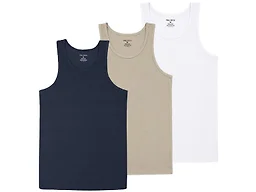 BLU ROCK LC-MMTT-703-NV-SD-WH / S Small 3Pk Mens Micro Waffl