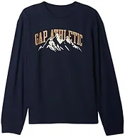 GAP Boys Long Sleeve Logo Tee Tapestry Navy L