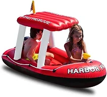 Zone Tech PA0006 Kids Inflatable Fire Rescue Boat Re