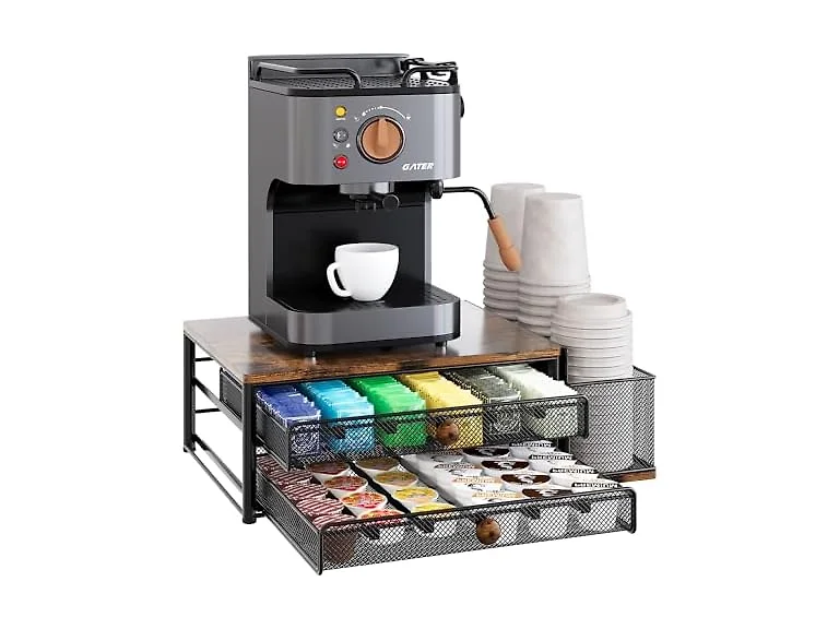 TQVAI K Cup Holder, 60 Capsule 2 Tier
