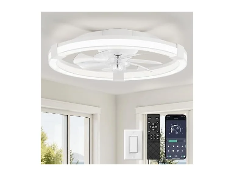 LEDIARY 20" Low Profile Ceiling Fan