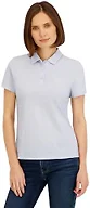 Spyder Womens Jacquard Stripe Short Sleeve Polo Top, Mist Blue, Small