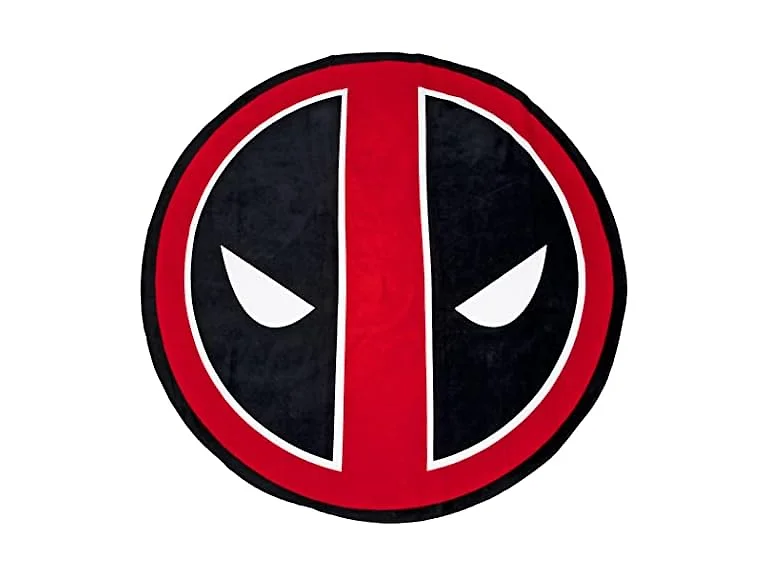 Deadpool Face Logo 50" Round Beach Towel