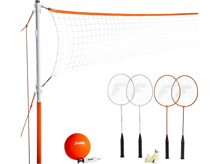 Franklin Sports Starter Volleyball Badminton Combo Set