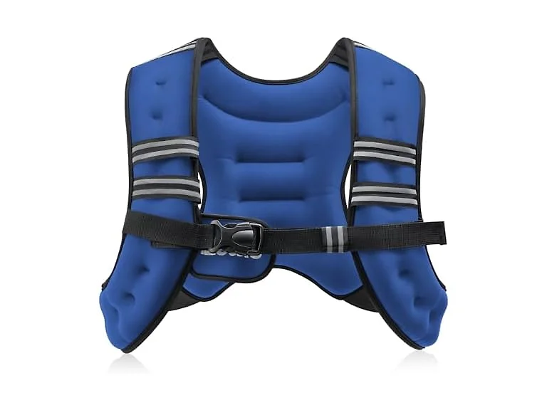 ZELUS Blue Reflective Weighted Vest 12lb