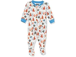 Amazon Essentials Kid's Baby Disney Snug-Fit Cotton Footed Pajamas Sleepwear, Star Wars Mando Winter, 4T