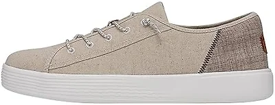 Hey Dude Mens Shoes, Cody Craft Linen, White, 37