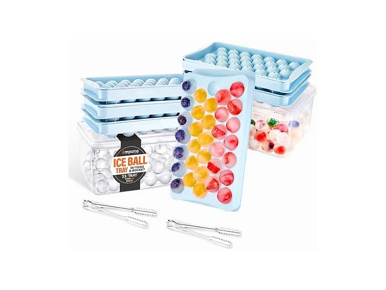 Emporio Kitchen Round Ice Cube Tray Set Pack of 2