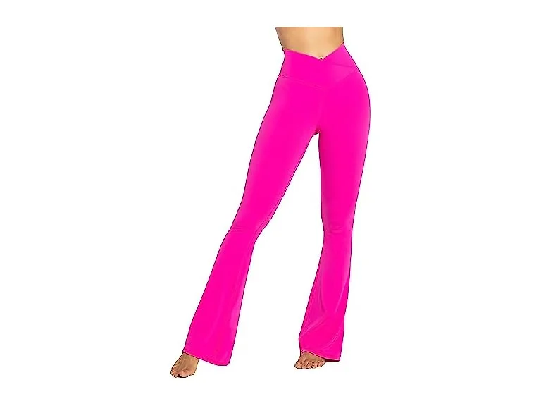 Sunzel Flare Leggings 30in L Hot Pink