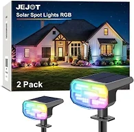 JEJOT Solar Spot Lights Outdoor Waterproof, Solar Spotlights