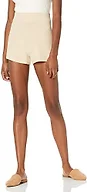 The Drop Women's Faith Pull-On Ribbed Sweater Short, Creme Brulee, XXS
