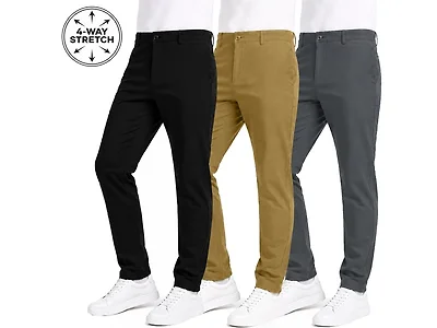 Mens Super Stretch Knit Chino Pants