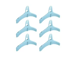 Cetomo Plastic Hanger 30 Pack, Wide Shoulder Clothes Hanger, PP Closet Organizers for Sweater, Coat and Suit, Space Saving, Cascading, Wrinkle Free, Blue, 30 Pack