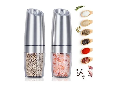EasyCom Gravity Salt and Pepper Mill Set