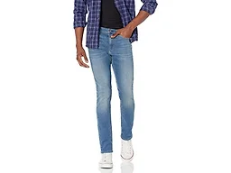 Amazon Essentials Men's Skinny-Fit Comfort Stretch Denim Jeans - Discontinued Colors, Light Blue Broken-in, 29W x 32L
