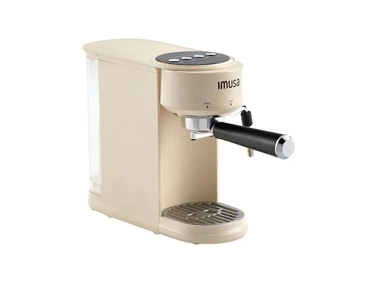 IMUSA 20 Bar Espresso Machine with Milk Frother Almond