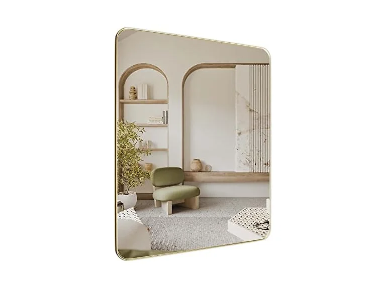 SNUGACE Black Vanity Mirror for Bathroom, Black