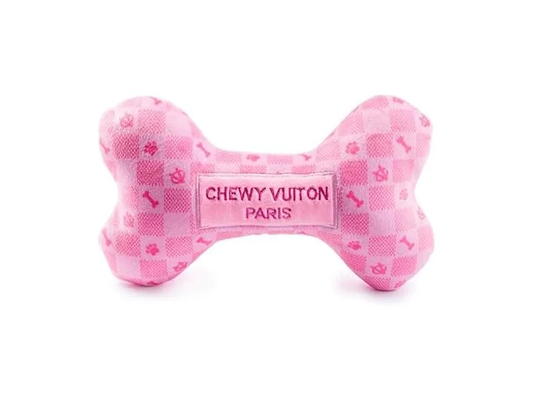Haute Diggity Dog Chewy Vuiton Bone Plush Squ