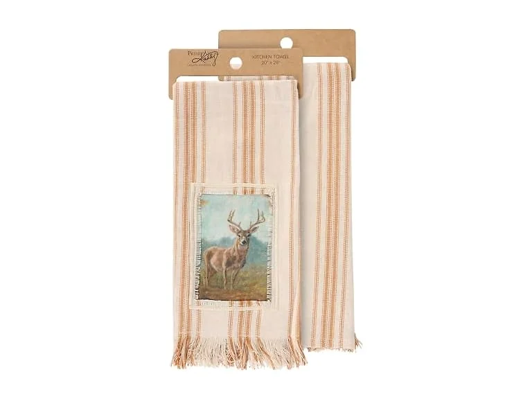 Primitives by Kathy Kitchen Towel - Forest Deer