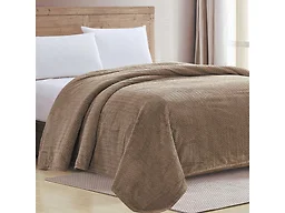 Chevron Braided Micro Plush Blanket