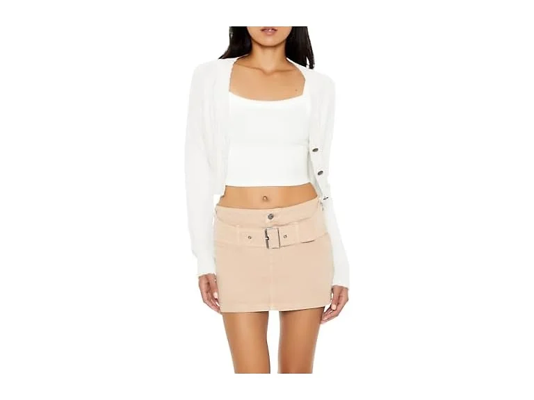 Forever 21 Women (M) Cropped Mineral Sweater