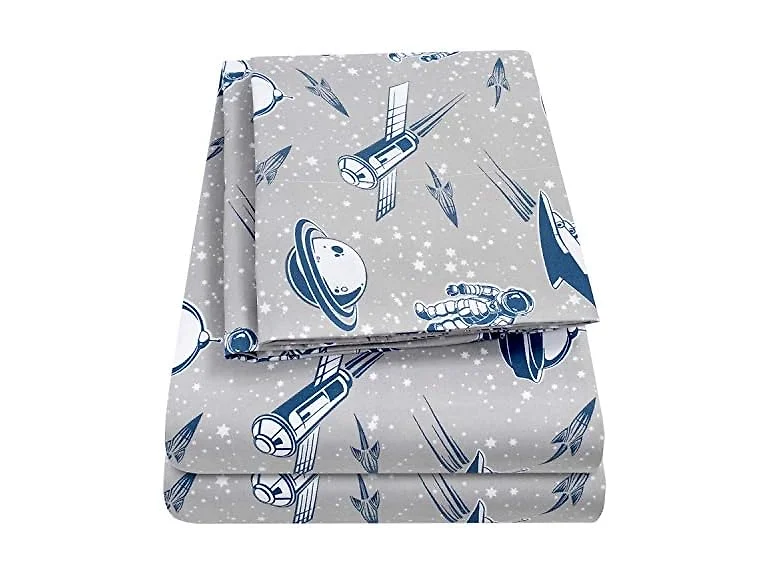 Kids Rocket Astronaut Printed Sheet Set