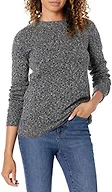 Amazon Essentials Women's Crewneck Sweater, Classic-Fit, Soft Touch, Long Sleeve, Plus-Size Available, Charcoal, 6X