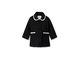 Amazon Essentials x Sofia Grainge Toddler Girls' Wool Blend Dress Coat, Black, 4T