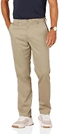 Amazon Essentials Men's Straight-Fit All-Day Stretch Golf Pant, Khaki, 30W x 32L