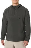 Amazon Essentials Men's Athletic Lightweight Stretch Woven Colorblock Anorak Jacket, Charcoal, X-Small
