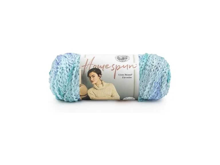 Lion Brand Yarn Homespun Yarn, Soft Waterfall