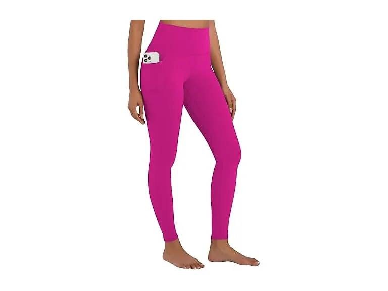 Sunzel Womens Leggings 25in M Hot Pink W/Pockets