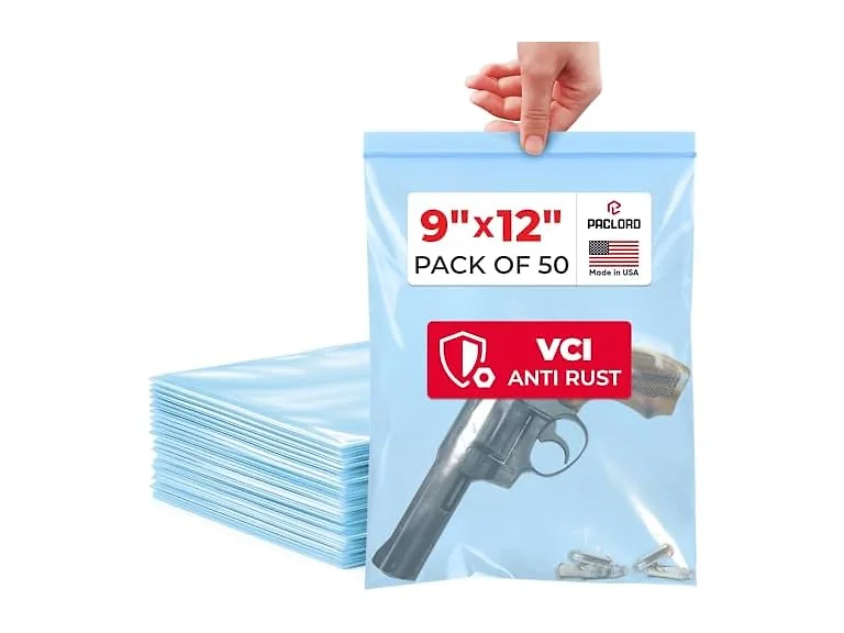 VCI Reclosable Poly Bags 9" x 12", Pack of 50