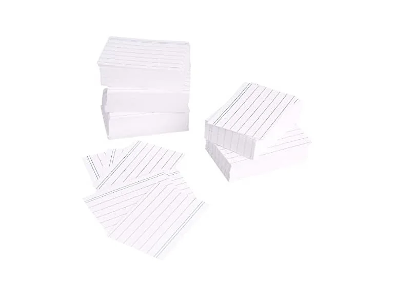 Amazon Basics A8 Ruled Index Cards, 1000